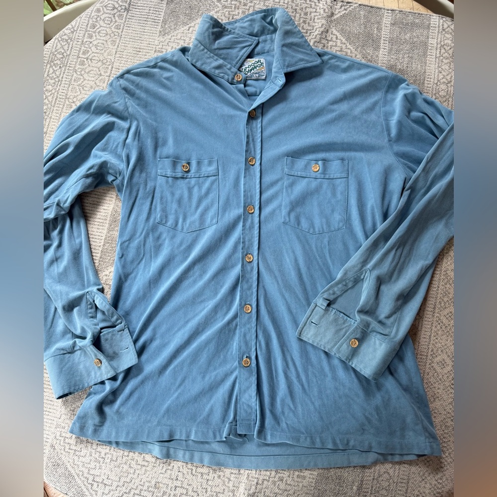 Outdoor Exchange button down chamois shirt, L